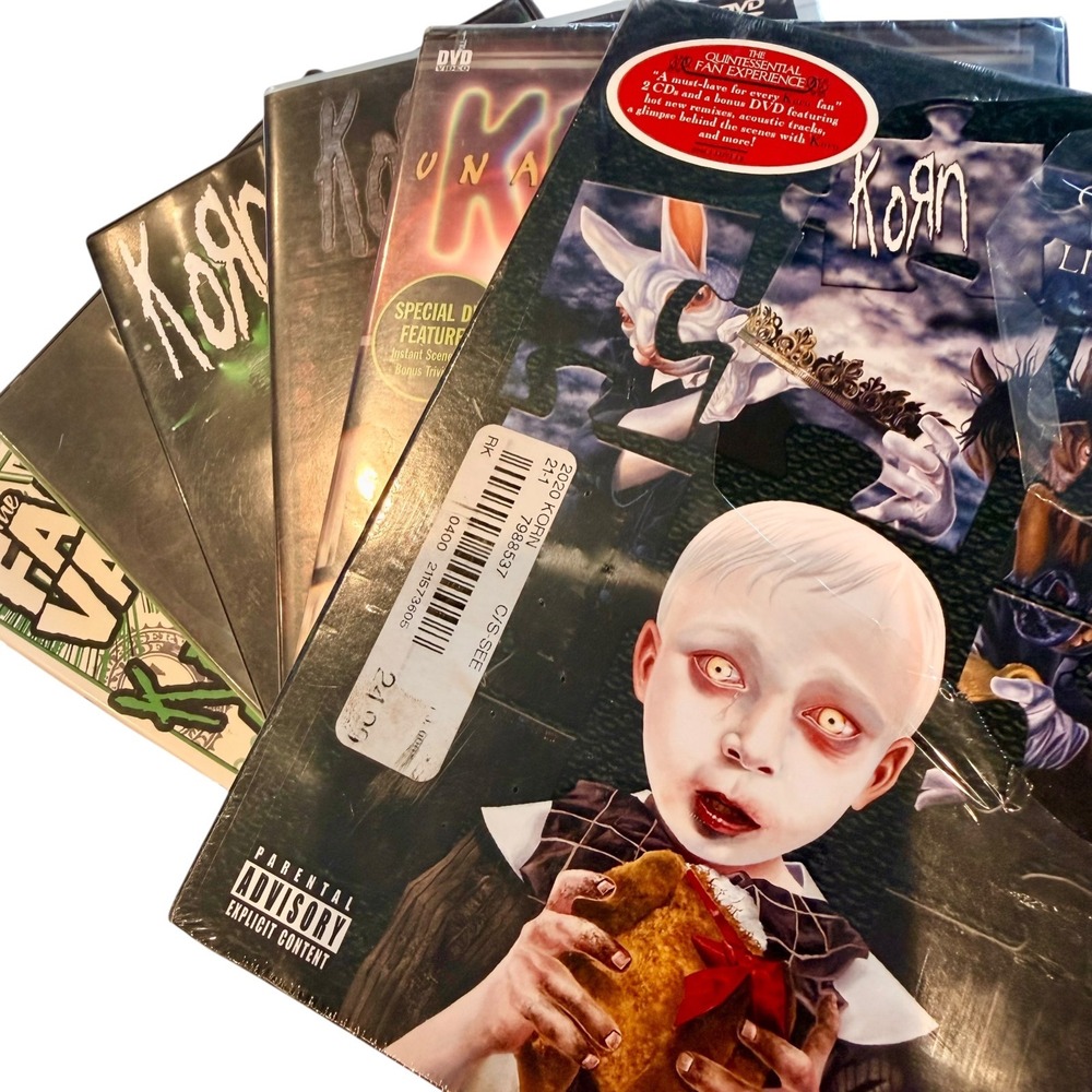 Korn‎ DVD CD Lot Chopped Screwed Live at Montreux Family Values Tour Used New
